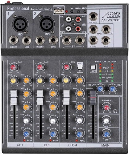 Audio2000'S AMX7303, 음악 및 노래방용 최고의 오디오 믹서