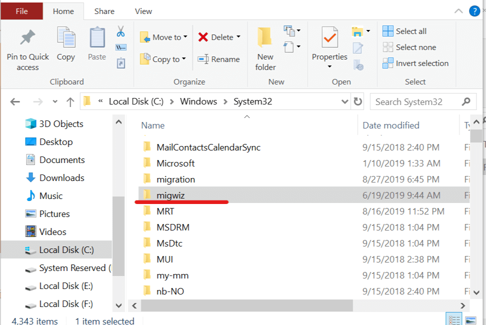 Windows 7からWindows 10へのファイル転送