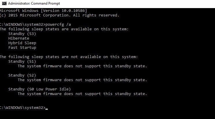 check-sleep-states-windows-10