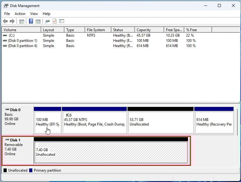 unallocated