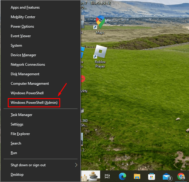 Windows PowerShell (Admin)
