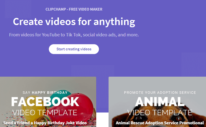 editor video online clipchamp