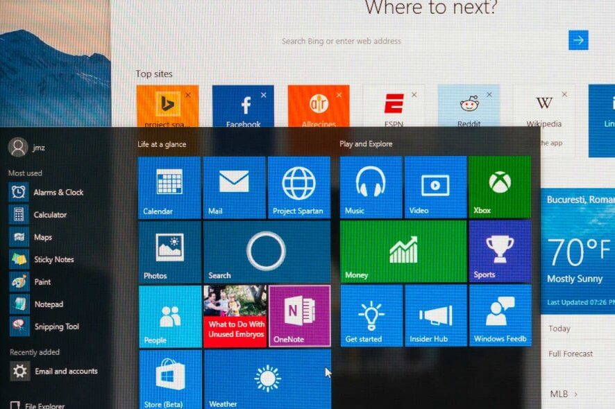 Atualizações do Calendário do Windows 10