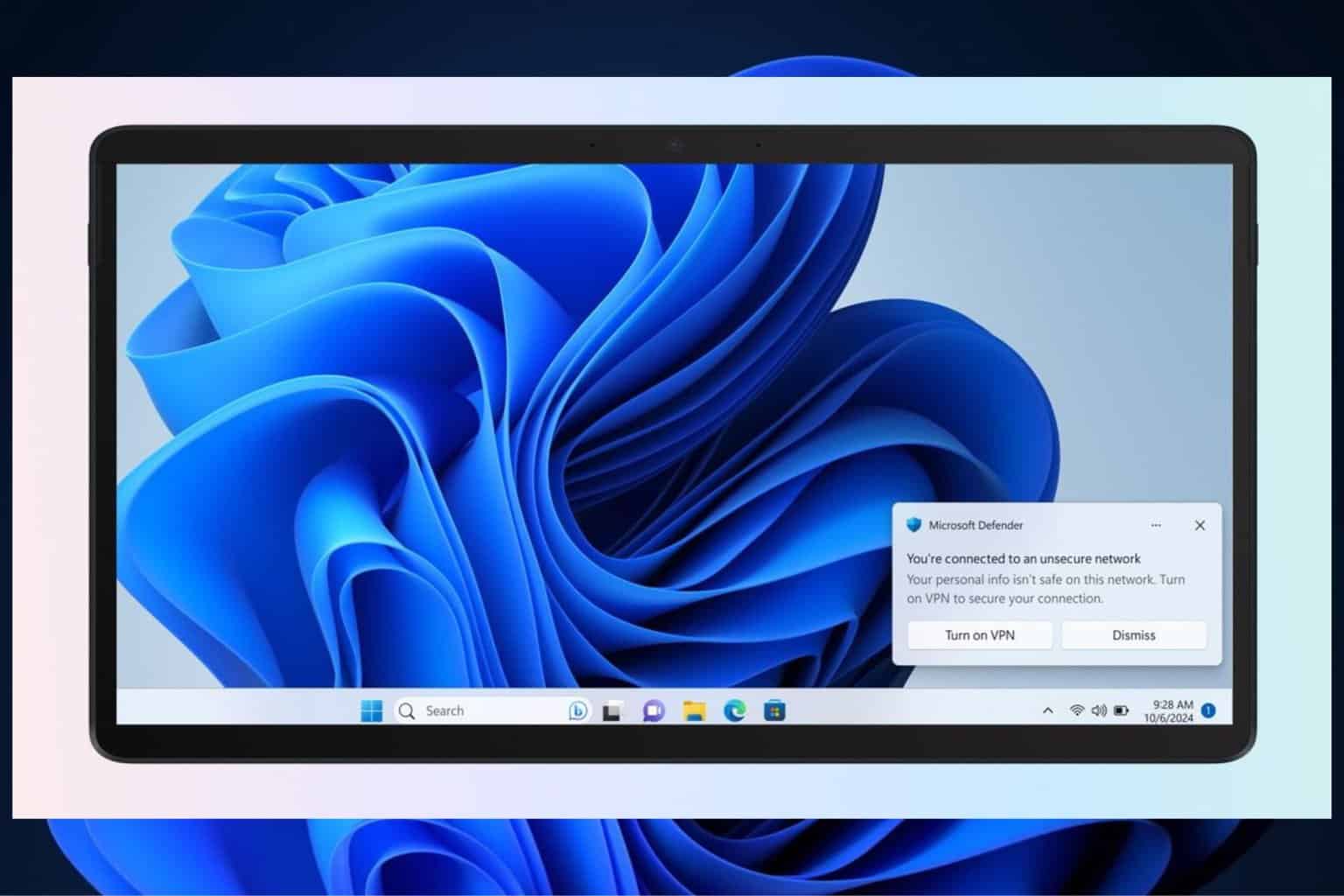 Microsoft Defender wifi público