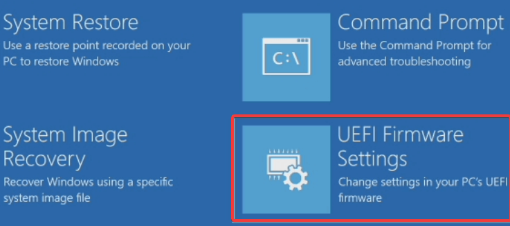 configurações de firmware uefi windows 10