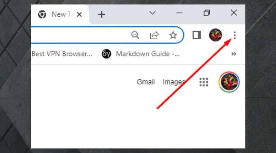 chrome three dots
