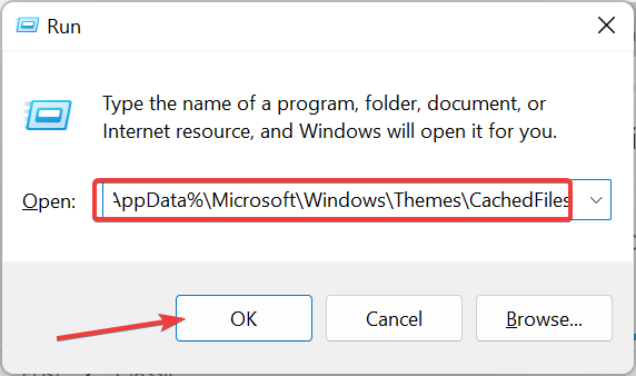 executar cache