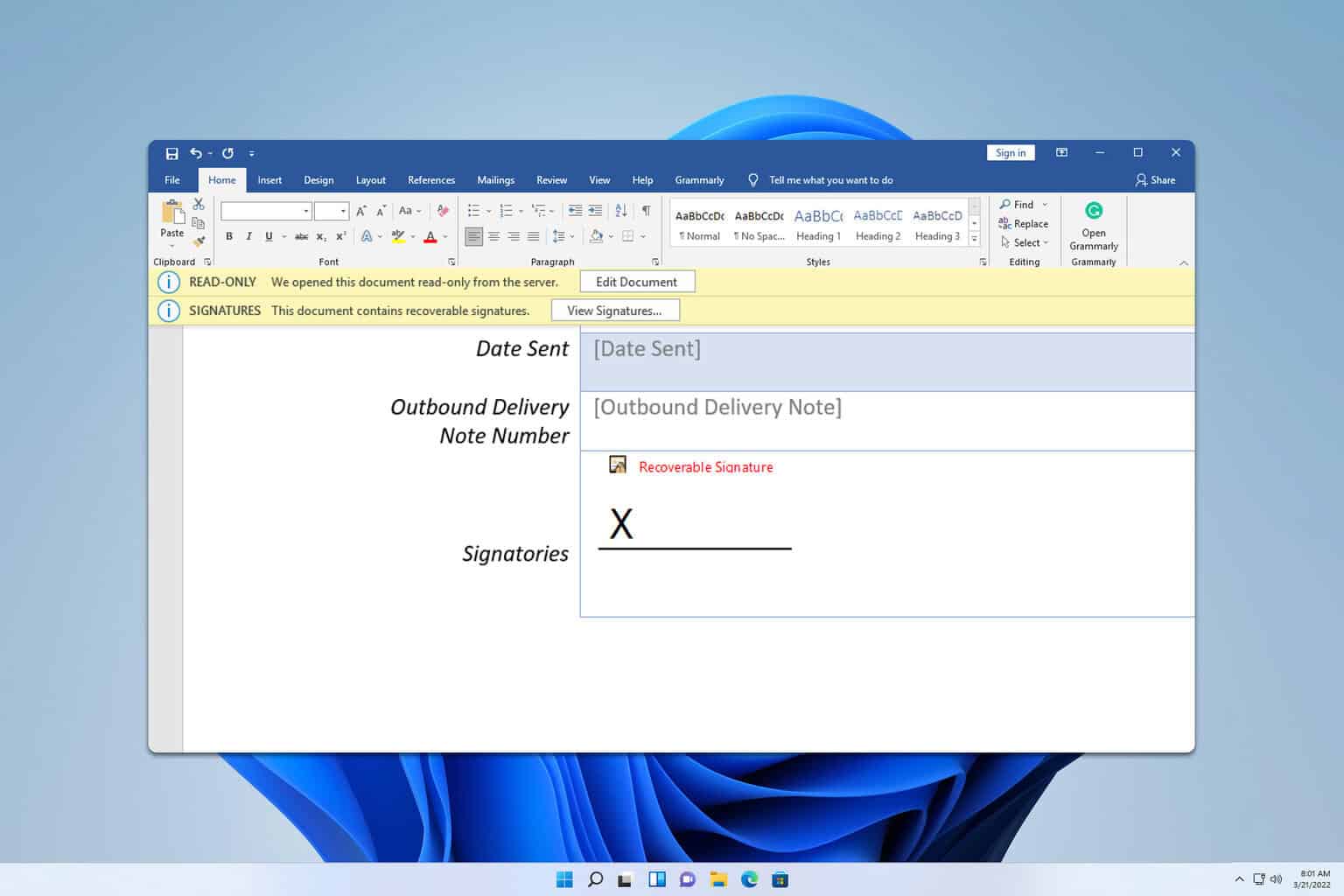 Wiederherstellbare Signatur in Microsoft Word: 3 Möglichkeiten, sie zu beheben