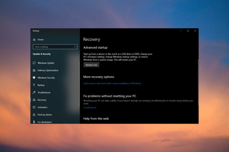 Tastatur funktioniert nicht im Windows 10 Wiederherstellungsmodus