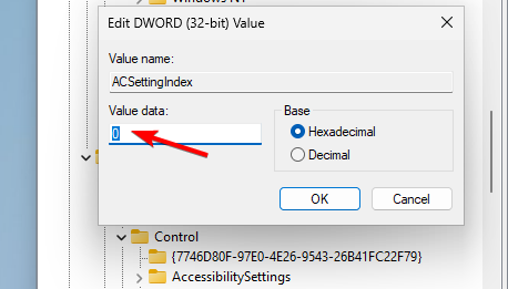 acsettingindex 0 value data