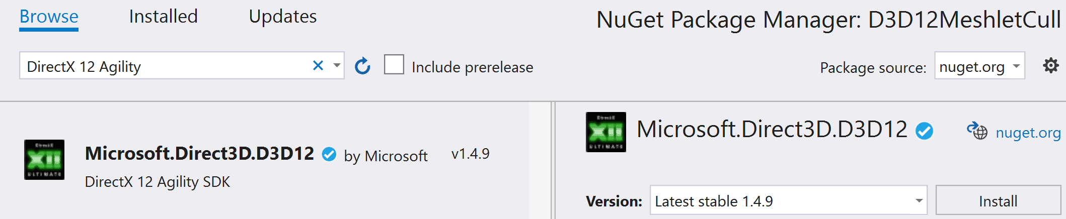 install directx 12 agility sdk