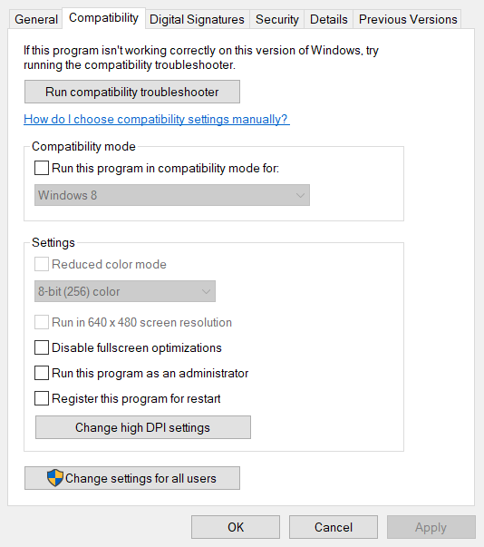 Scheda compatibilità minecraft non si apre windows 10
