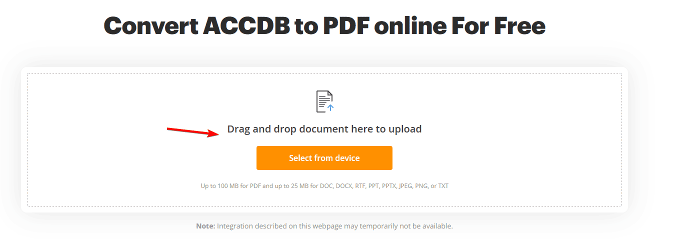 pdffilter accdb to pdf