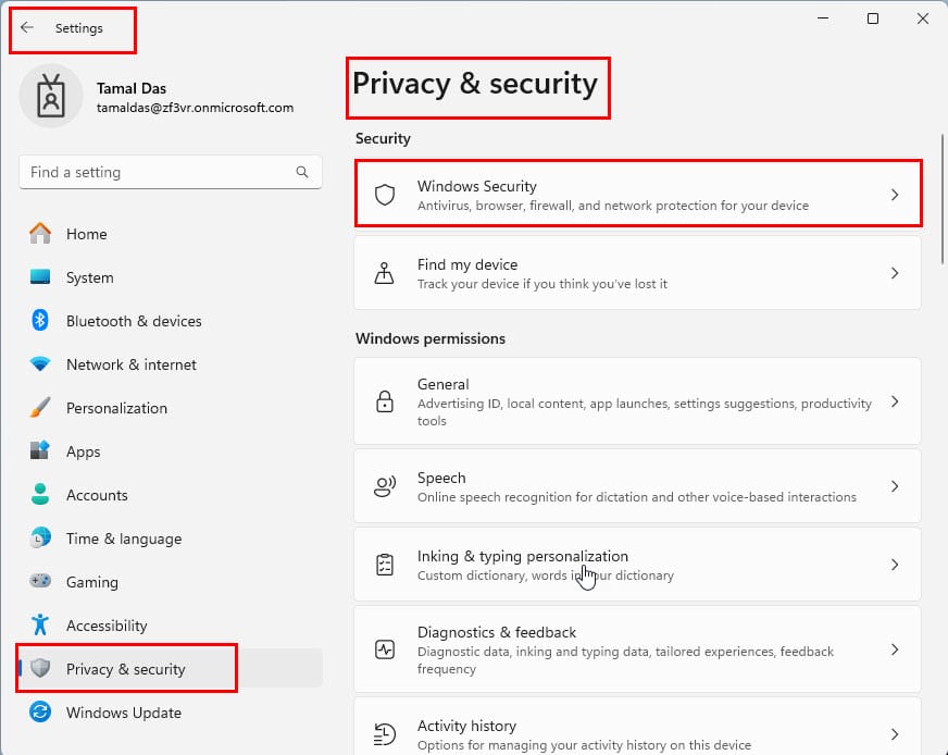 Privacy & security