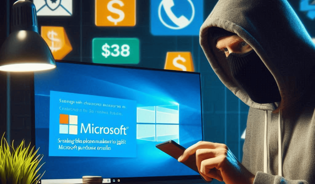 Microsoft-Kauf-E-Mail-Betrug Banner