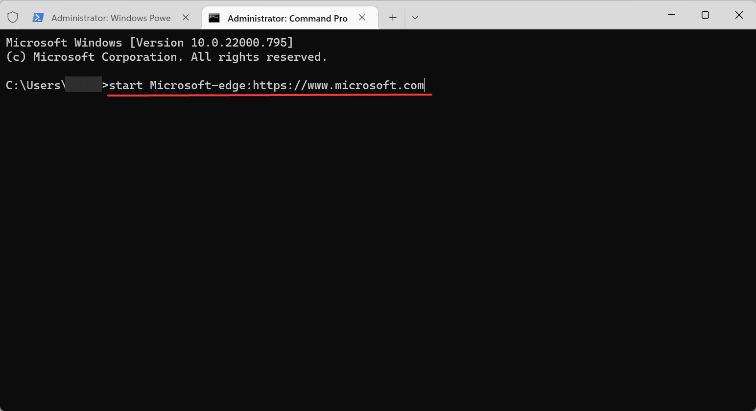 Befehl zum Beheben des blauen Bildschirms von Microsoft Edge