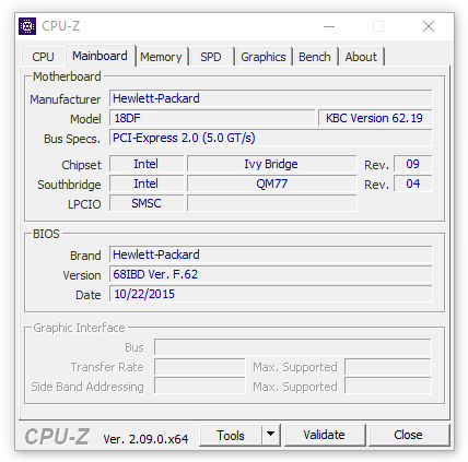 CPU-Z 마더보드