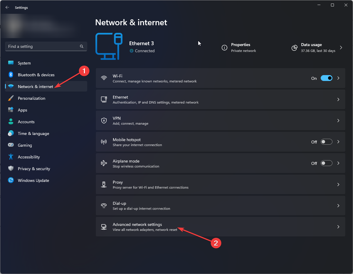 Network & Internet Install Failed Error Code: II-E1003