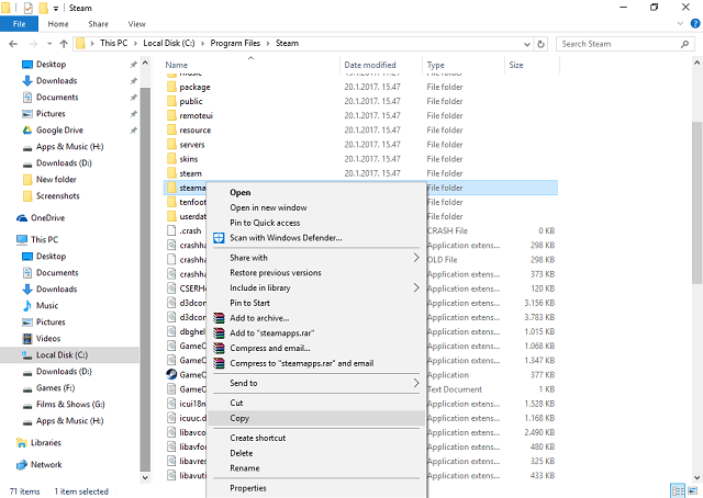 löschen von steam-assoziierten Dateien nach der Deinstallation