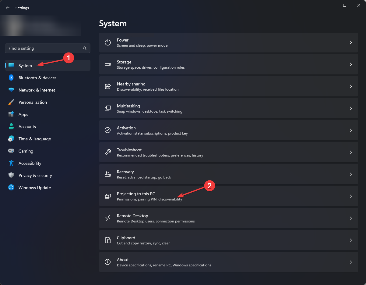 이 PC에 투사하기 - Windows 11을 프로젝터에 연결하기