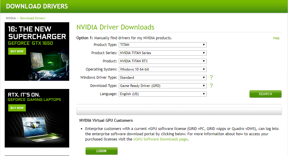 скачать драйверы nvidia не удается скачать драйверы nvidia windows 10