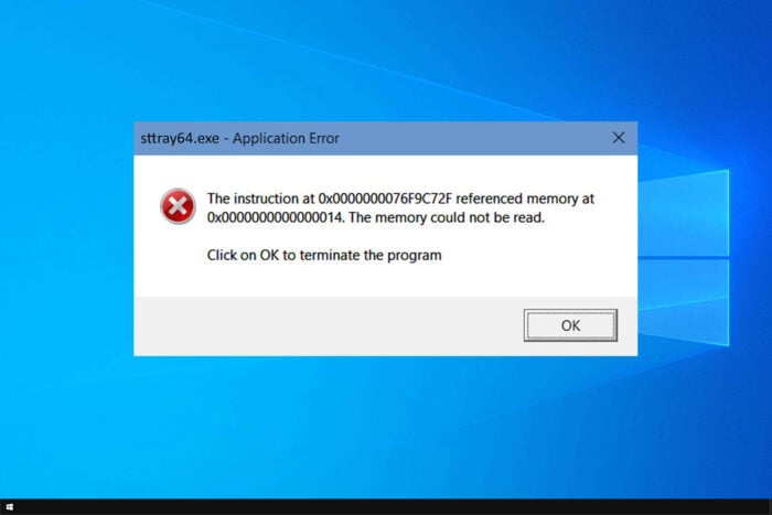 sttray64.exe Anwendungsfehler Windows 10