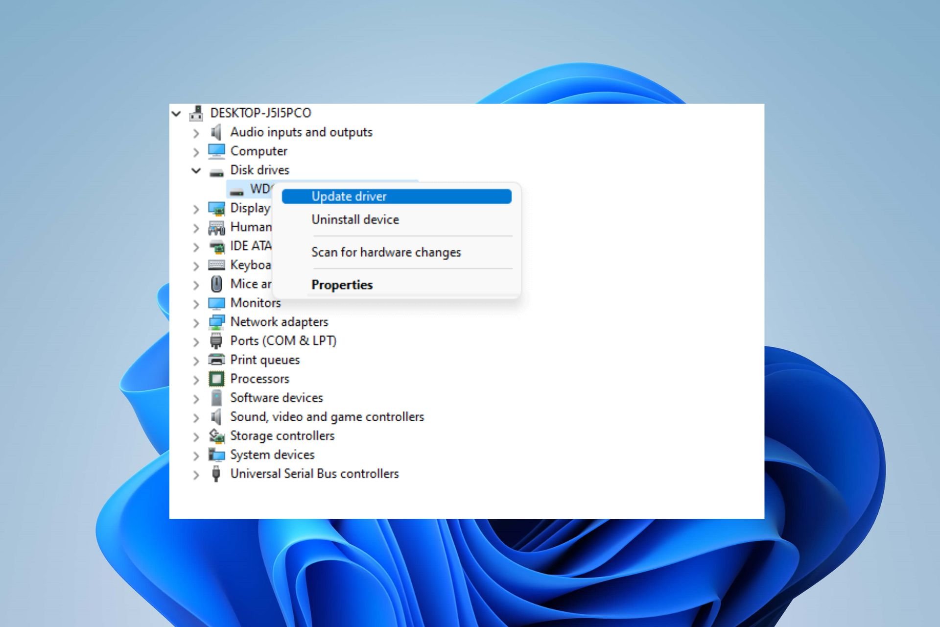 WD SES Gerät USB Gerät Treiber nicht gefunden