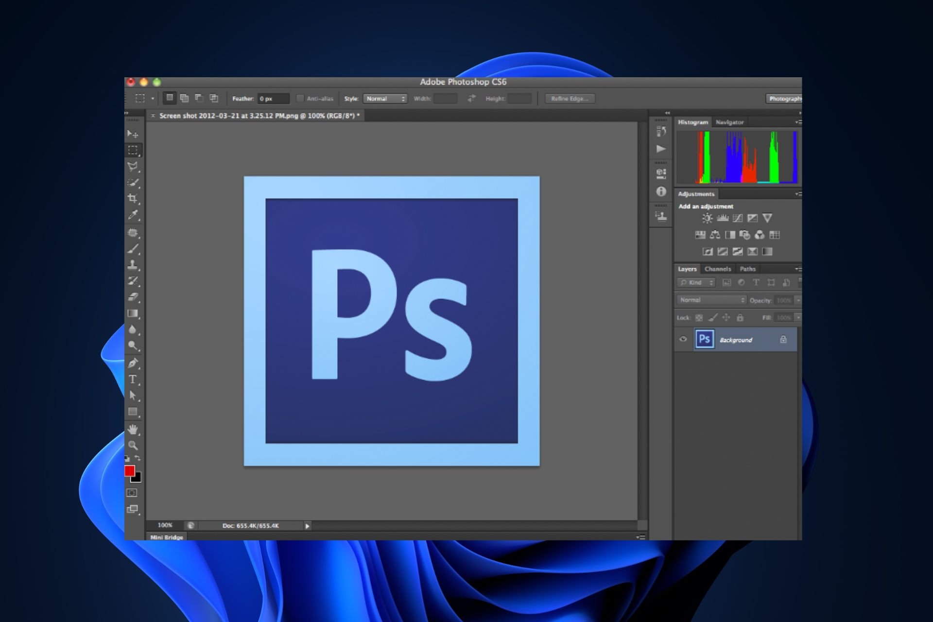 Photoshop stürzt bei Windows 11 ab