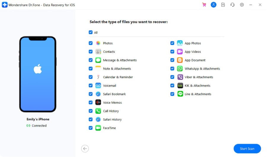 Dr.Fone iOS Data Recovery