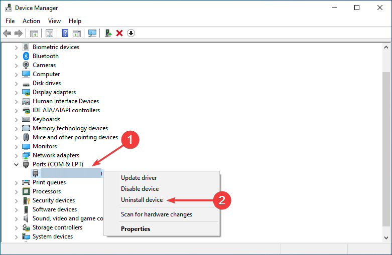 Uninstall device