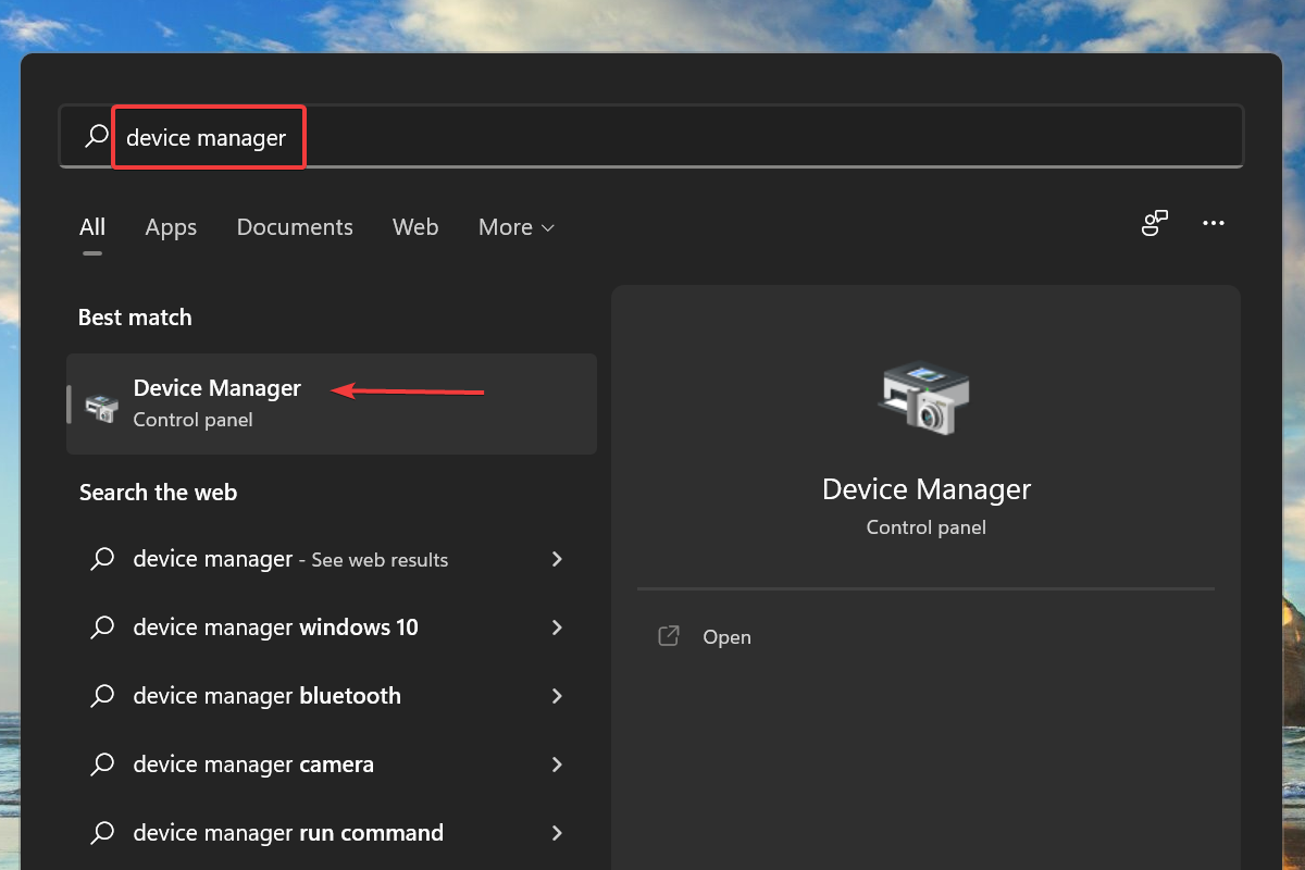 Windows 11 데스크탑 충돌 수정하기 위한 장치 관리자 실행