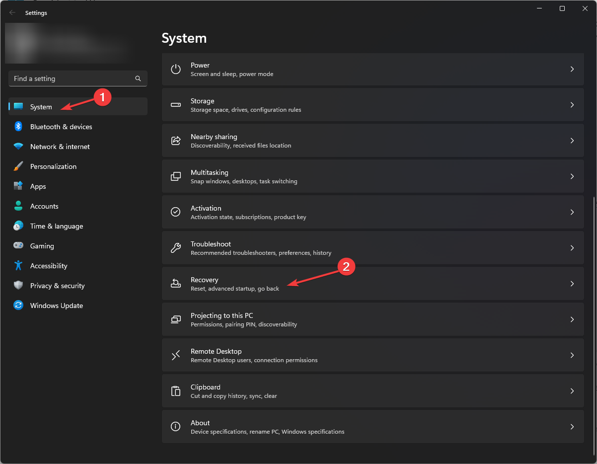 System - Recovery Windows 11 -Epic Games Installer Invalid Drive