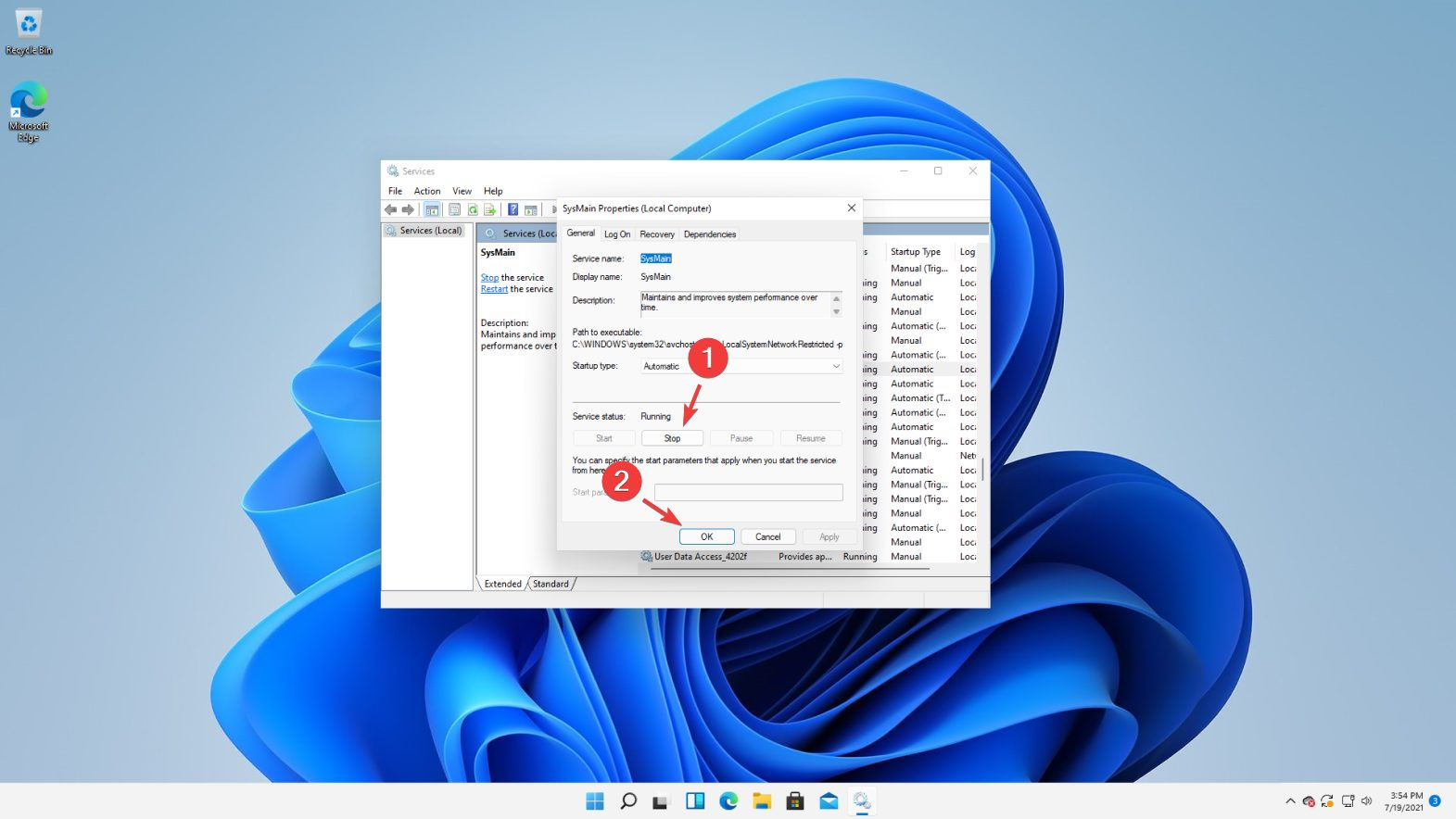 service-status high ram usage windows 11