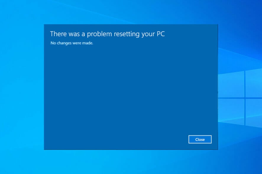 PCリセット失敗
