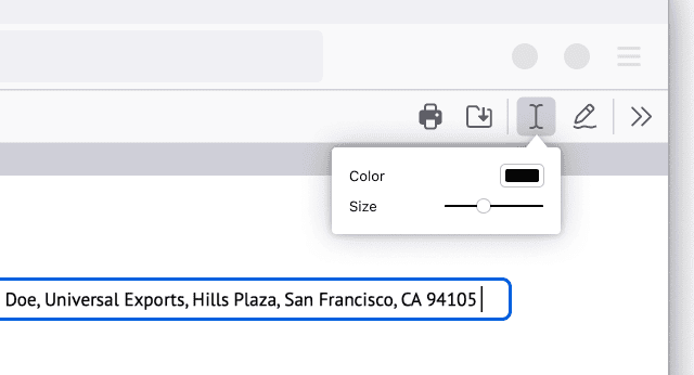 Ajouter du texte modifier PDF dans firefox