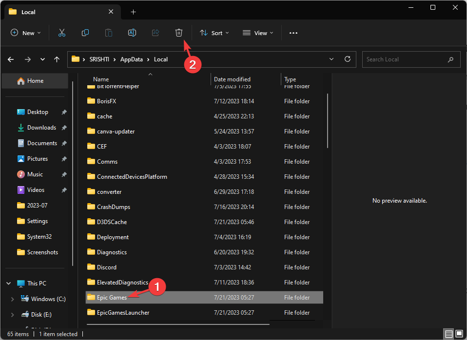 Install Failed Error Code: II-E1003