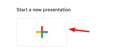 start a new presentation