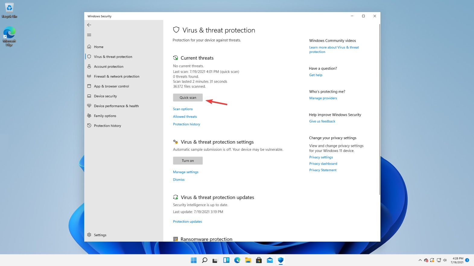 quick-scan high ram usage windows 11