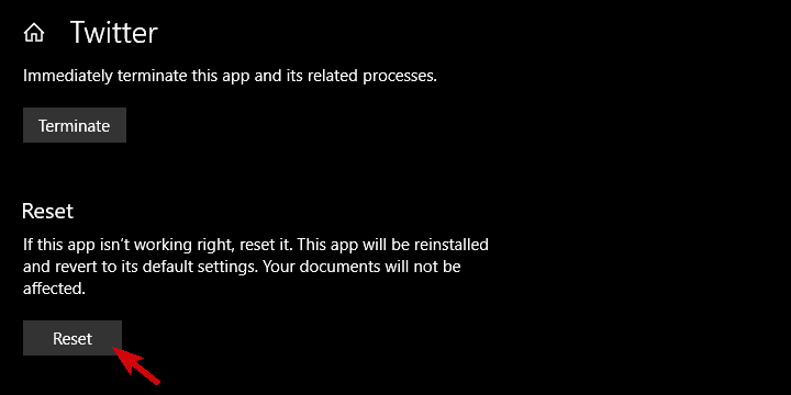 windows 10 twitter app nao abre