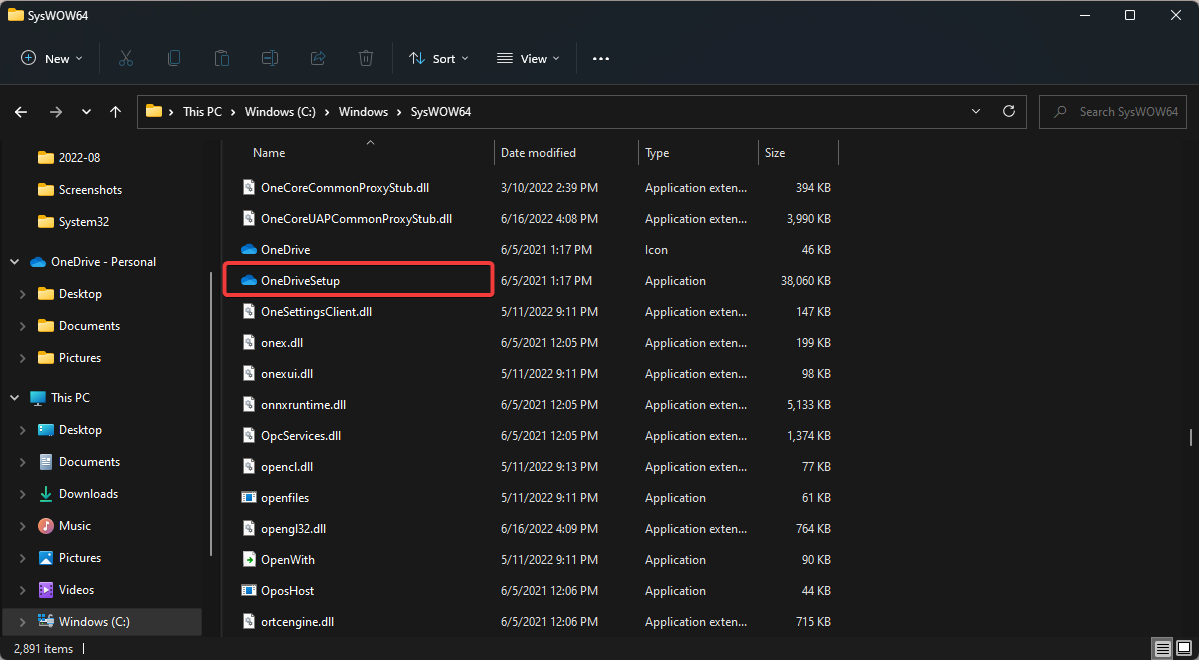Problemas de sincronização do OneDrive no Windows 11