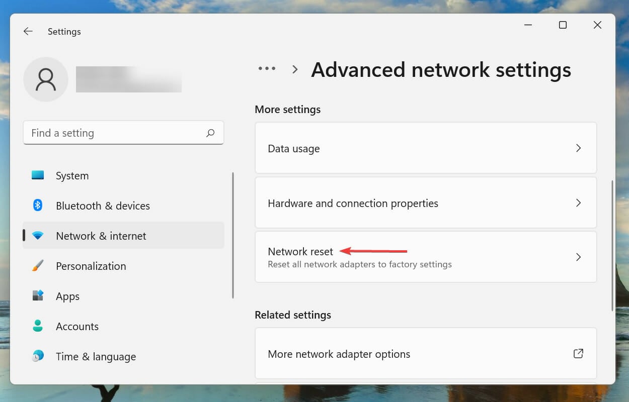 Netzwerk zurücksetzen, um den Fehler "Kann nicht mit diesem Netzwerk verbinden" in Windows 11 zu beheben