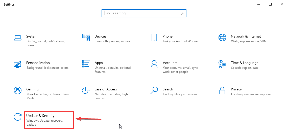 update and security (in Windows 11 download error)