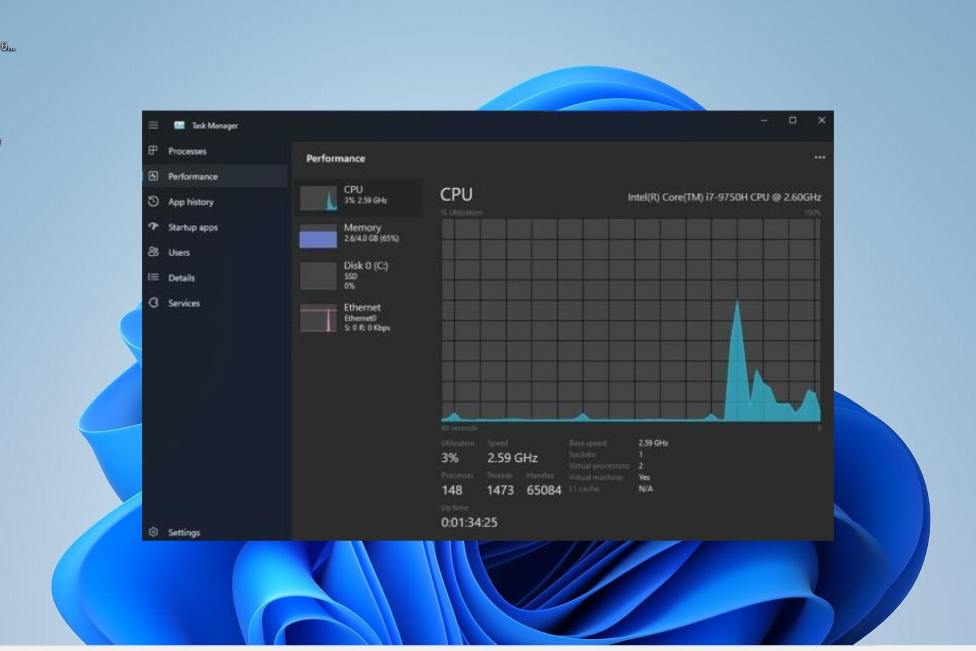Task-Manager im Dunkelmodus