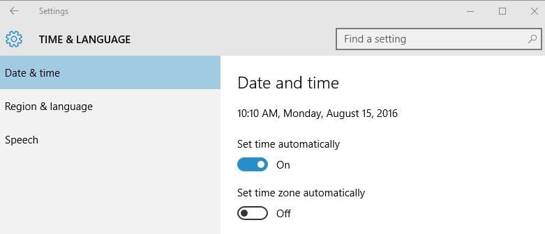 0x80010108-time