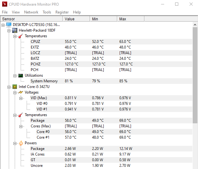 HWMonitor 