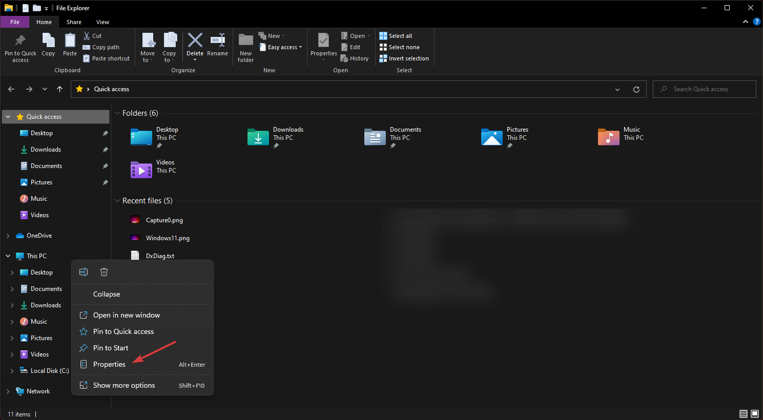 propriedades do sistema windows 11