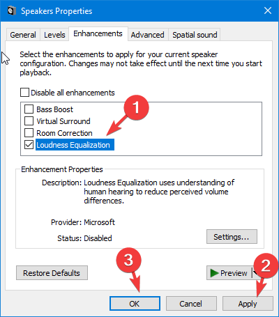 Habilitar equalização de volume windows 10