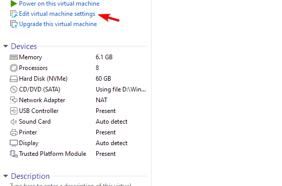 edit virtual machine settings 3