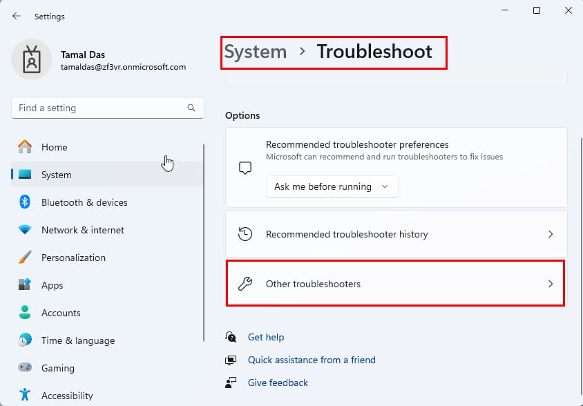 other troubleshooters