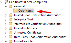 certificados pessoais